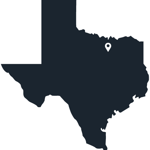 Texas outline shadow image representing Pest Me Off pest control company logo