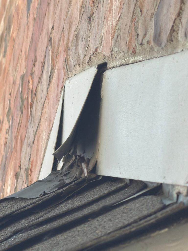 Roofline gap capped with metal flashing on a Pest Me Off rodent proofing job in McKinney TX
