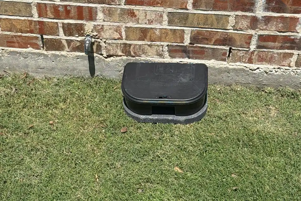 Treated front lawn on a Pest Me Off yard visit in Allen, TX