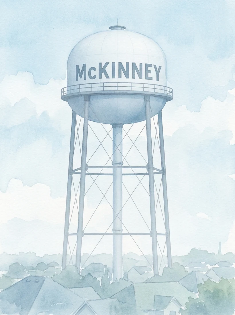 McKinney, Texas water tower