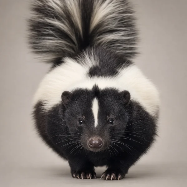 Photo of a striped skunk