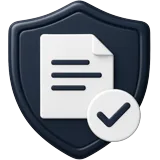Licensed and insured shield badge