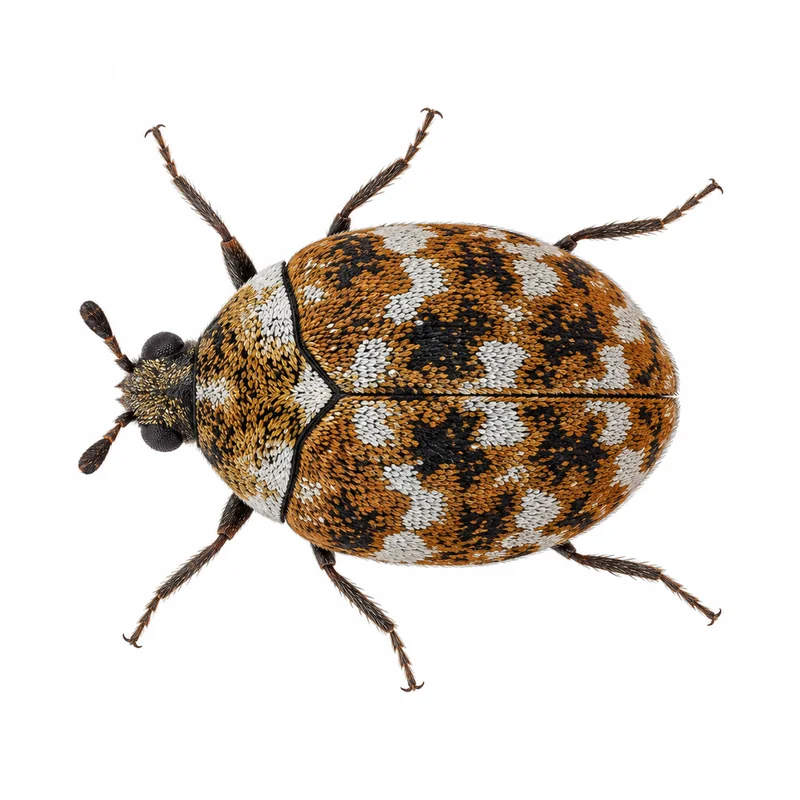 Black Carpet Beetle 5 Photo of a varied carpet beetle